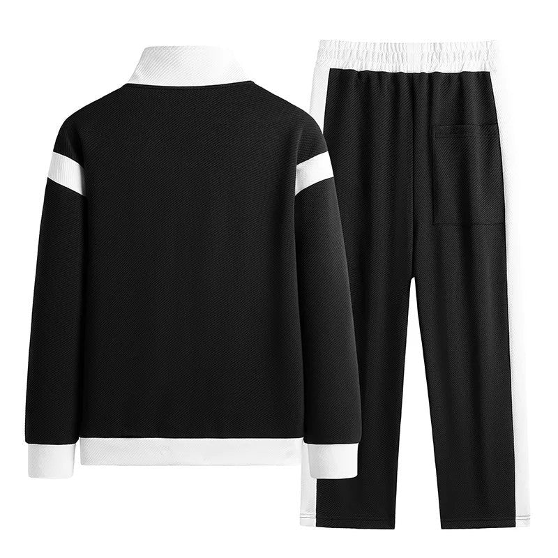 Lorven Contrast Stripe Zip Track Set