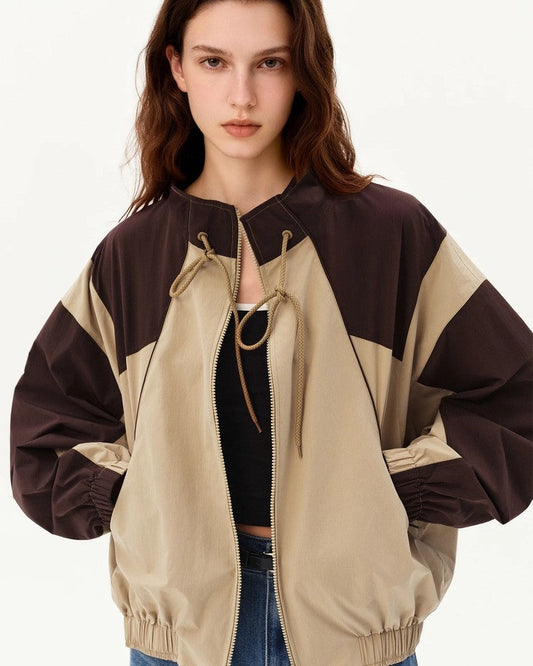 Lunari Relaxed Drawstring Zip Jacket