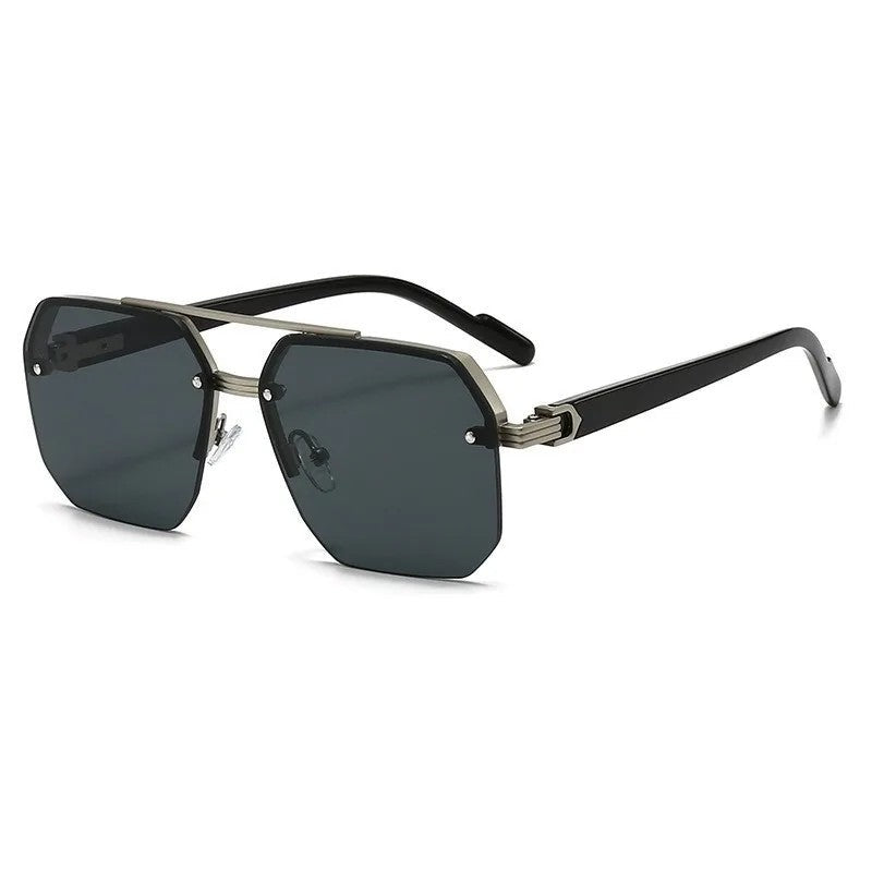 Lunaro Geometric Gradient Lens Sunglasses