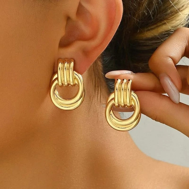 Lunelle Chunky Knot Stud Earrings