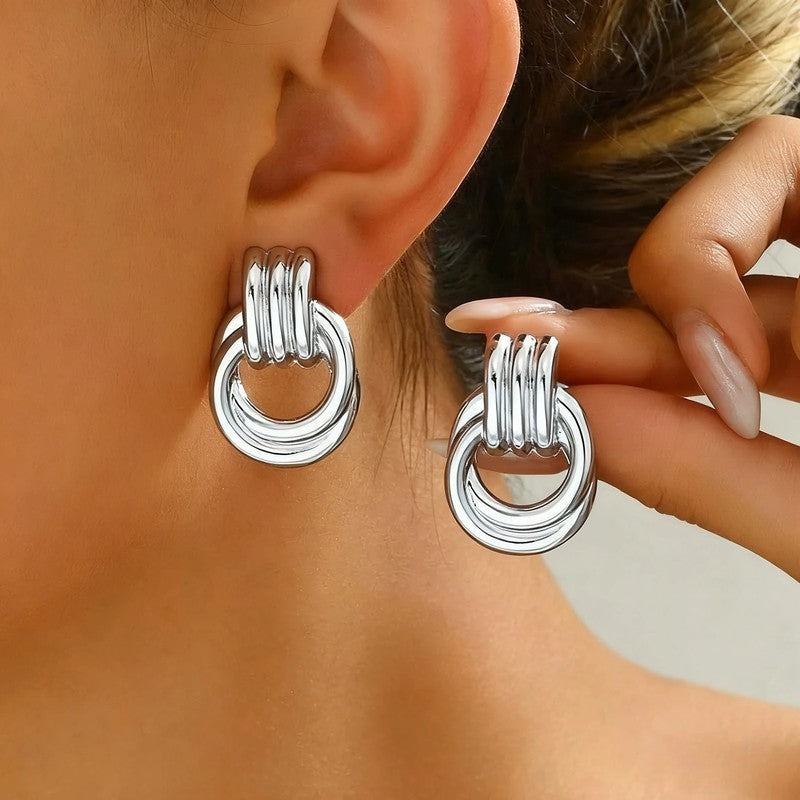 Lunelle Chunky Knot Stud Earrings