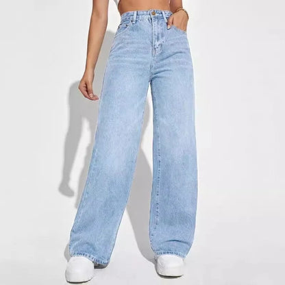 Lunelle Relaxed High-Rise Wide-Leg Jeans