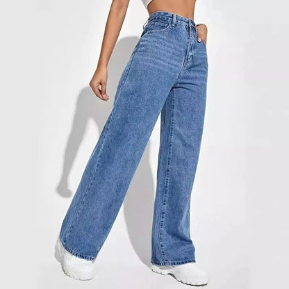 Lunelle Relaxed High-Rise Wide-Leg Jeans