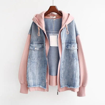 Lunelle Relaxed Hooded Denim Jacket
