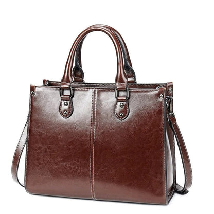 Lunelle Structured Top Handle Tote Bag