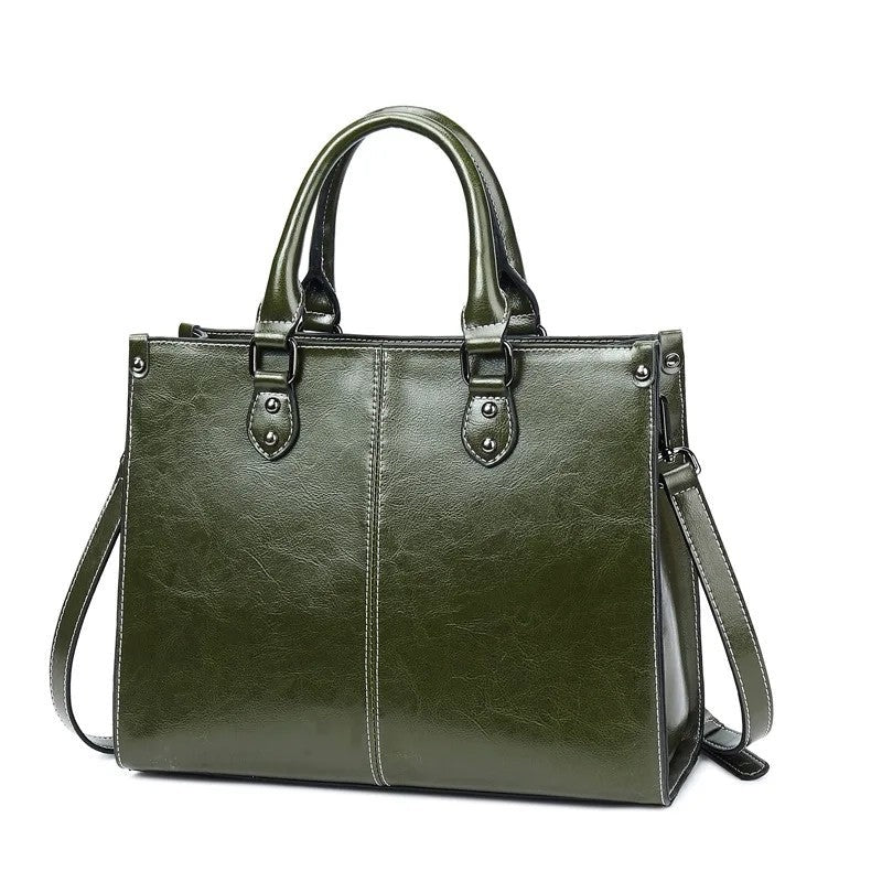 Lunelle Structured Top Handle Tote Bag