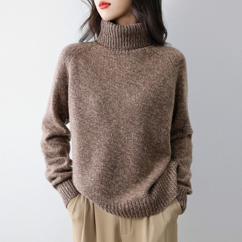 Marelda Relaxed Knit Turtleneck Sweater
