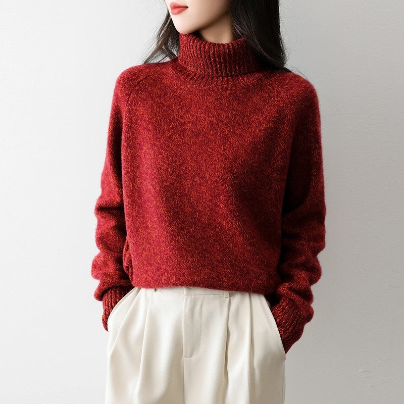 Marelda Relaxed Knit Turtleneck Sweater