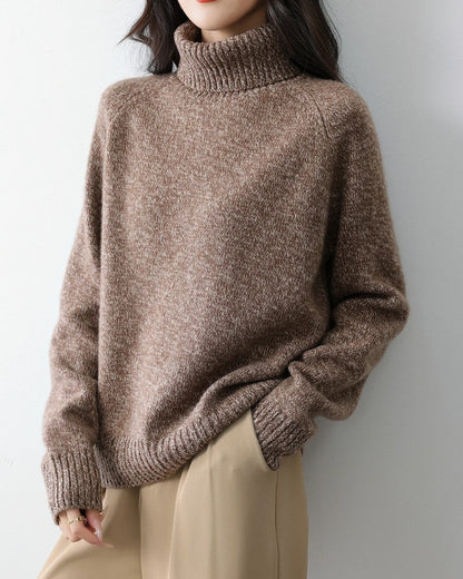 Marelda Relaxed Knit Turtleneck Sweater