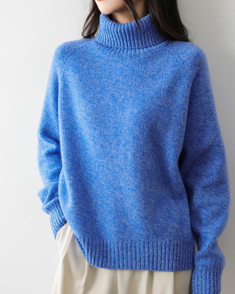 Marelda Relaxed Knit Turtleneck Sweater