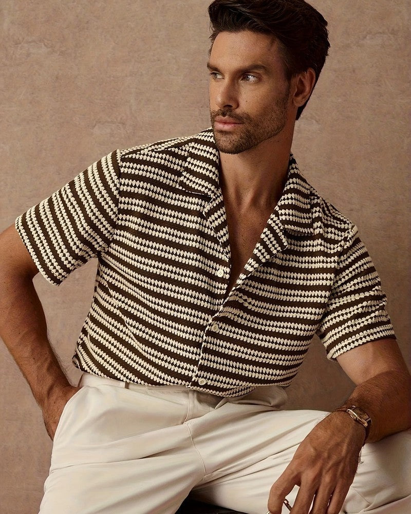 Marello Retro Knit Stripe Shirt