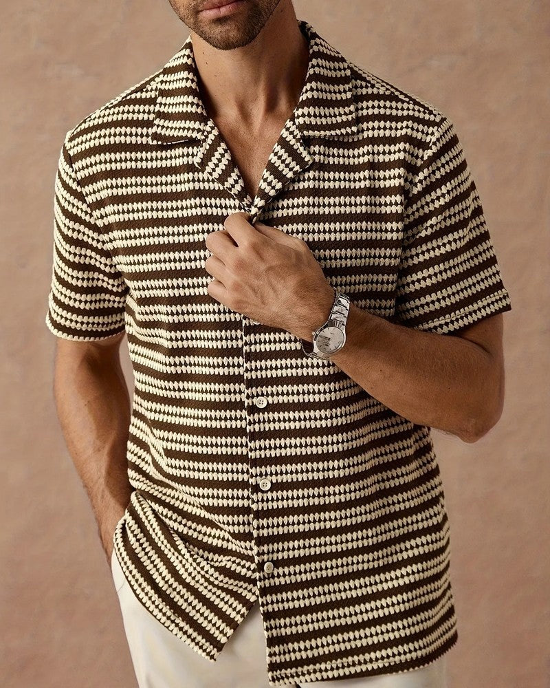 Marello Retro Knit Stripe Shirt