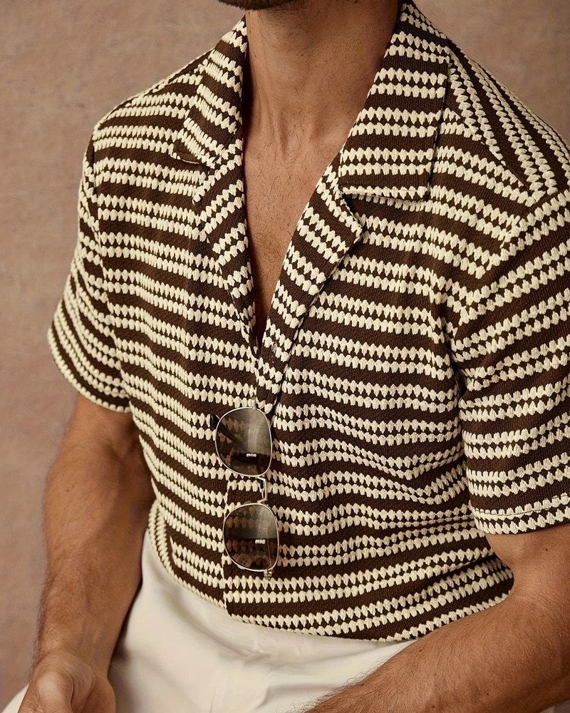 Marello Retro Knit Stripe Shirt