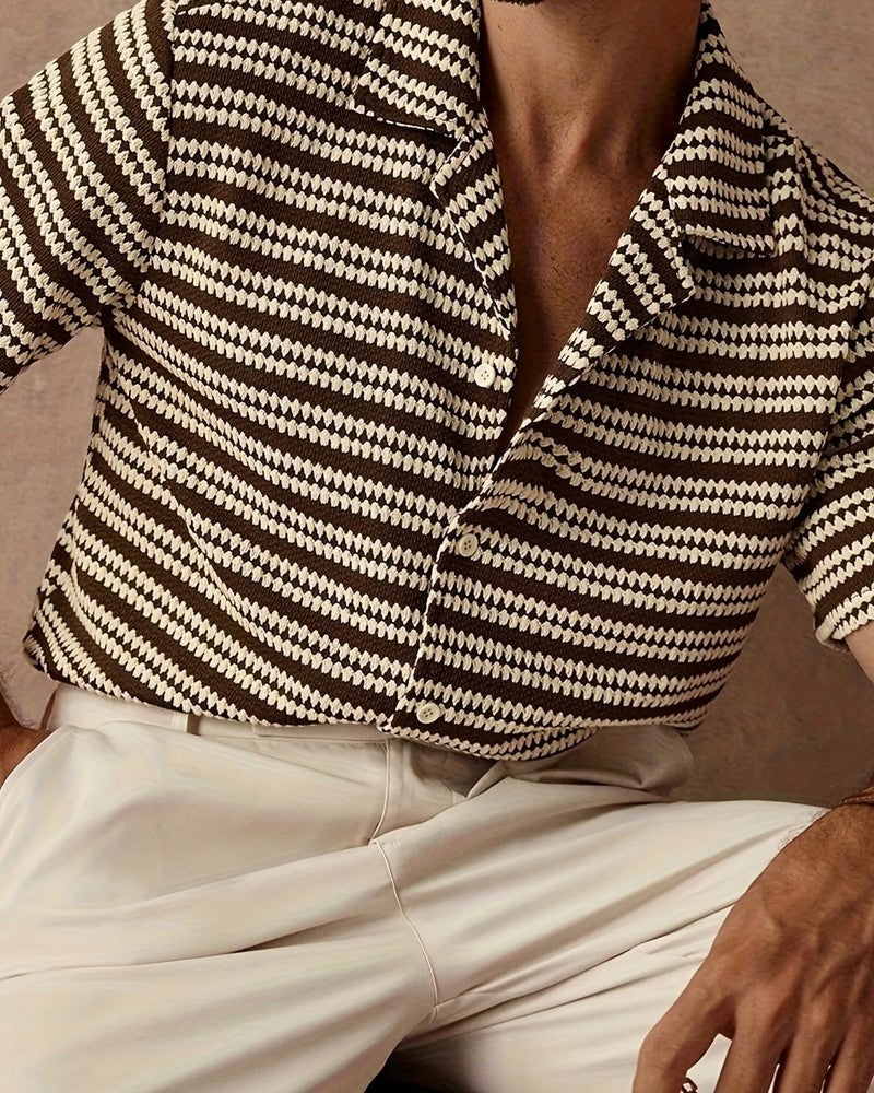 Marello Retro Knit Stripe Shirt