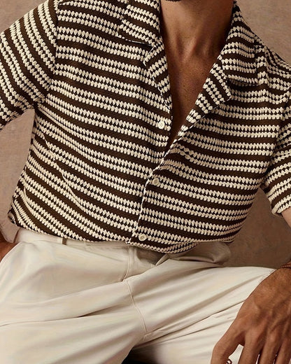 Marello Retro Knit Stripe Shirt