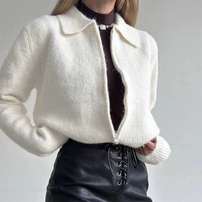 Margot Relaxed Cropped Knit Cardigan