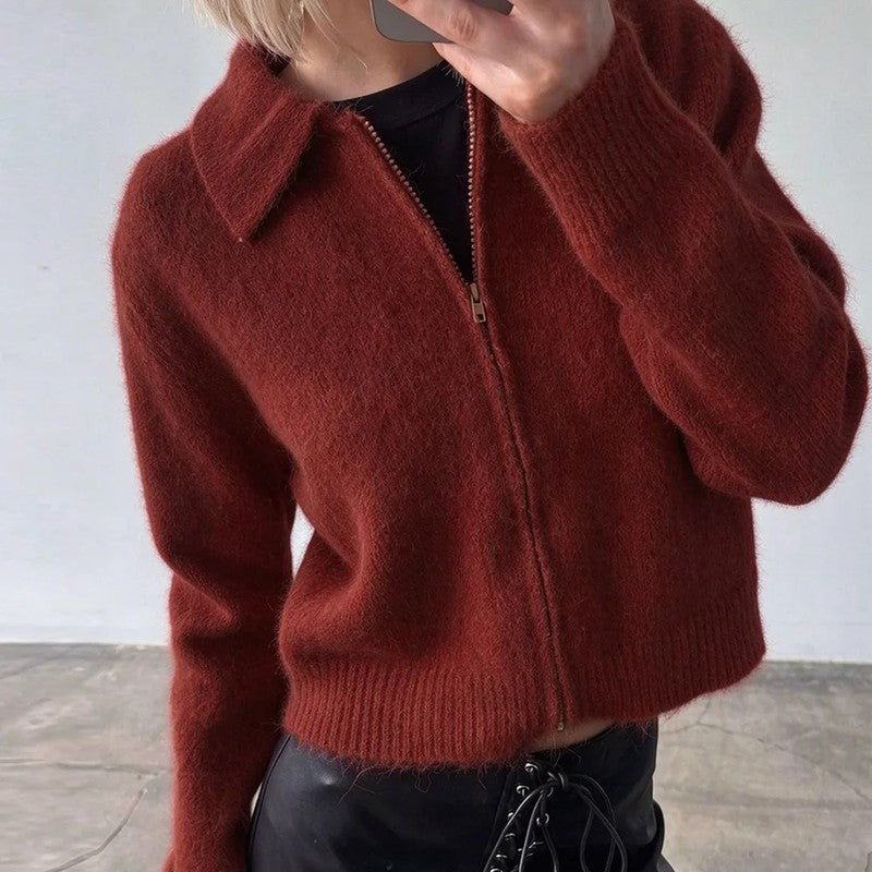 Margot Relaxed Cropped Knit Cardigan