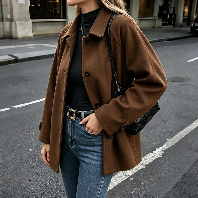 Maribel Relaxed Wool Blend Jacket