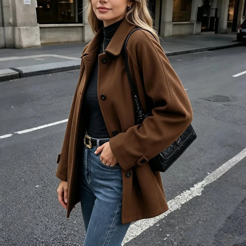 Maribel Relaxed Wool Blend Jacket