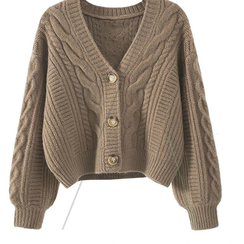 Marielis Relaxed Cable Knit Cardigan
