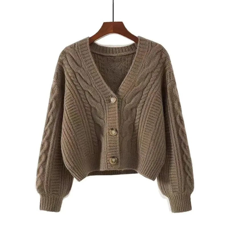 Marielis Relaxed Cable Knit Cardigan