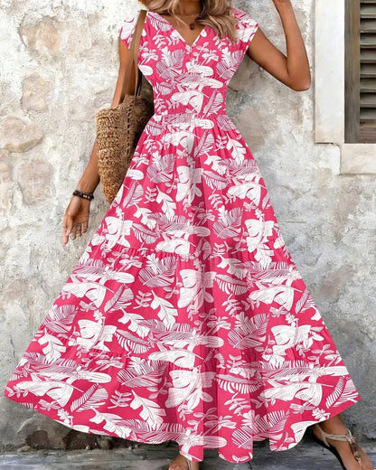 Marielle Boho Floral Tiered Maxi Dress