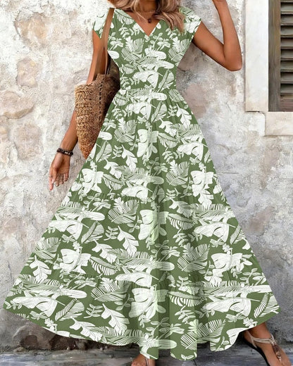Marielle Boho Floral Tiered Maxi Dress