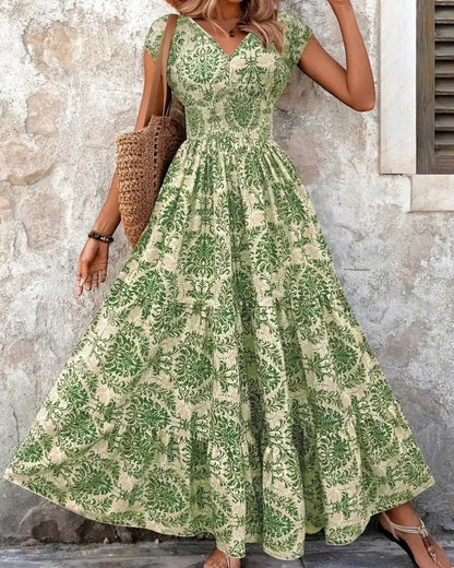 Marielle Boho Floral Tiered Maxi Dress