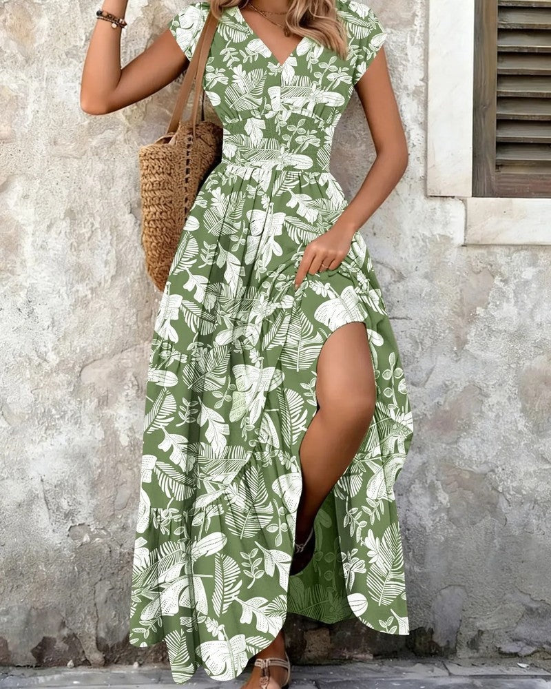 Marielle Boho Floral Tiered Maxi Dress