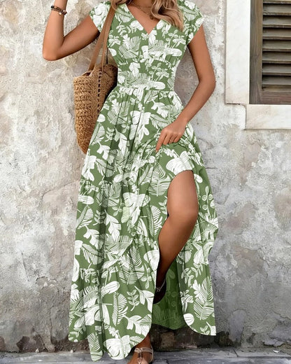 Marielle Boho Floral Tiered Maxi Dress