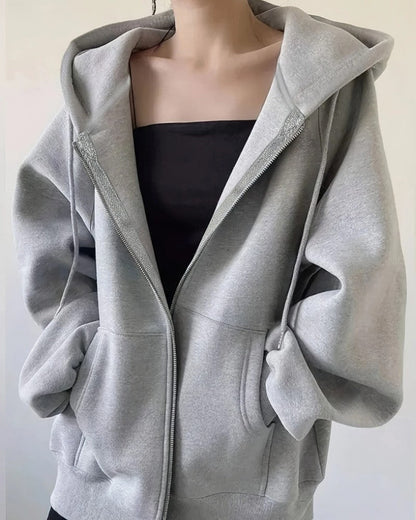 Marta Oversized Zip Hoodie Jacket