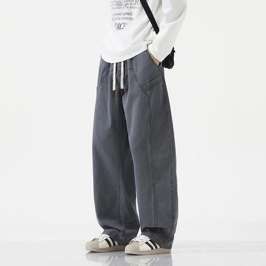 Plus Size Marzio Relaxed Drawstring Wide-Leg Jeans