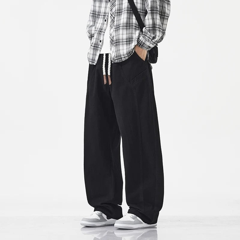Plus Size Marzio Relaxed Drawstring Wide-Leg Jeans