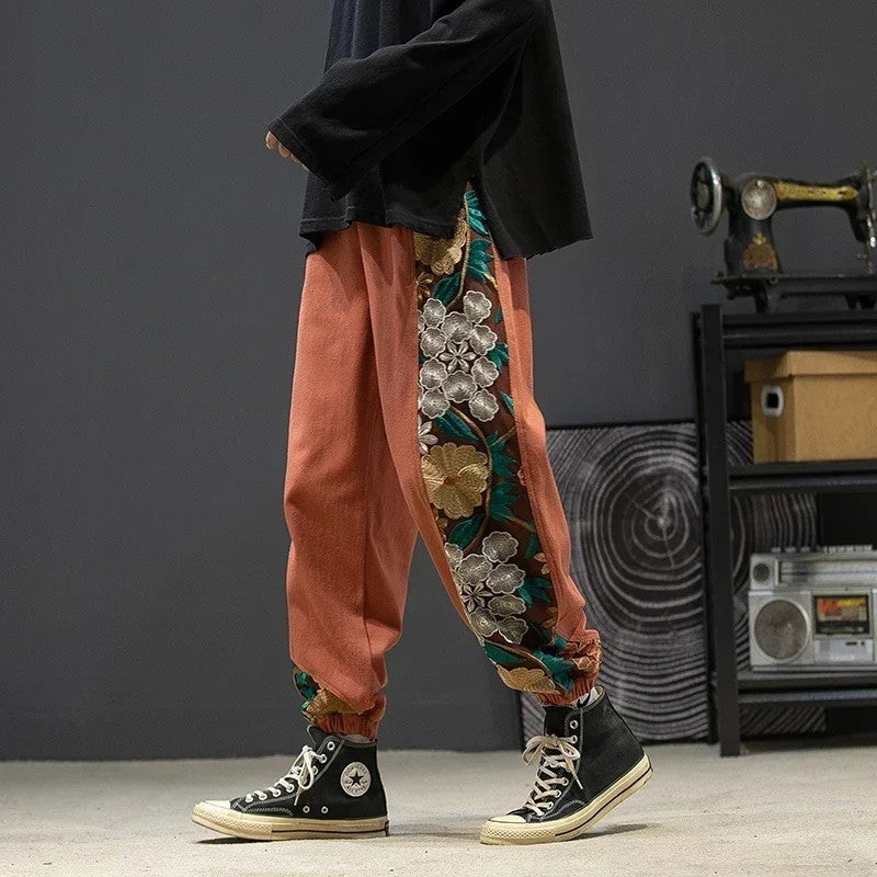 Marzio Relaxed Floral Panel Track Pants
