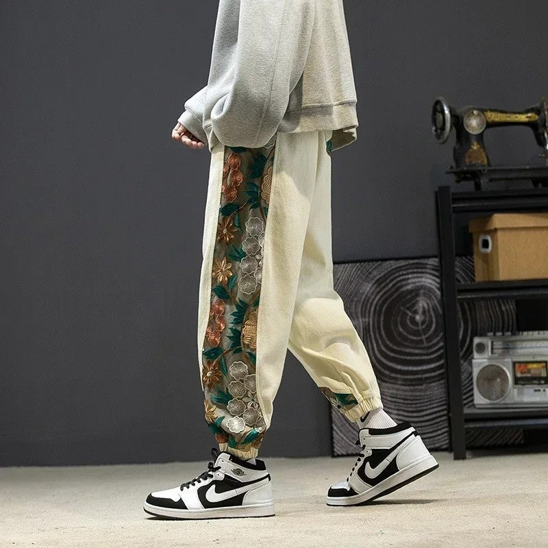 Marzio Relaxed Floral Panel Track Pants