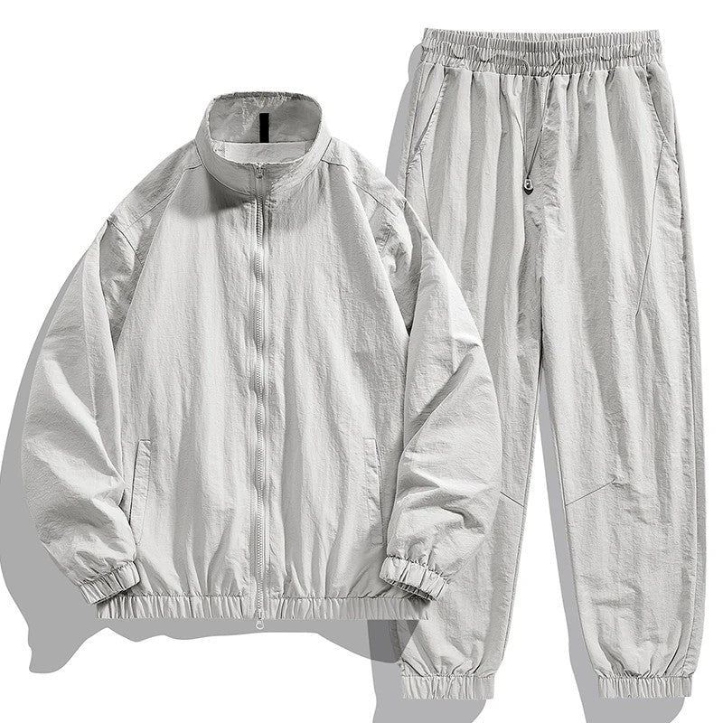 Mirello Relaxed Lightweight Zip Track Set
