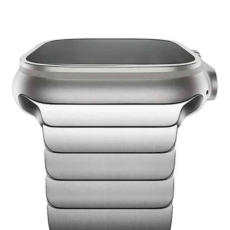 Nolvik Brushed Stainless Link Watch Band