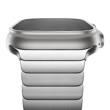 Nolvik Brushed Stainless Link Watch Band
