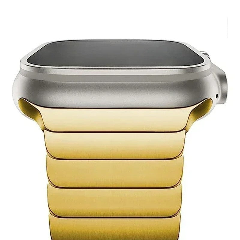 Nolvik Brushed Stainless Link Watch Band