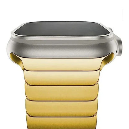 Nolvik Brushed Stainless Link Watch Band