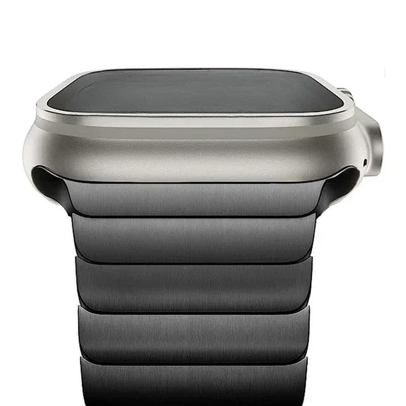 Nolvik Brushed Stainless Link Watch Band
