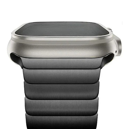 Nolvik Brushed Stainless Link Watch Band
