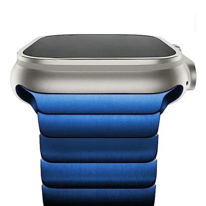 Nolvik Brushed Stainless Link Watch Band
