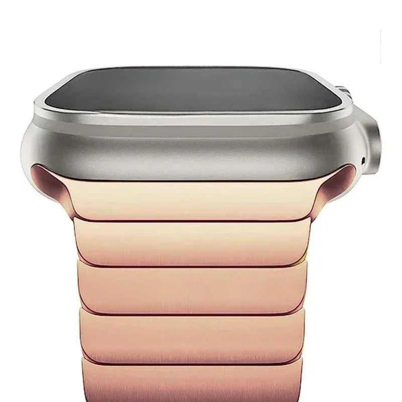 Nolvik Brushed Stainless Link Watch Band