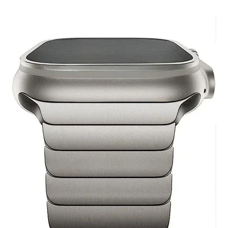 Nolvik Brushed Stainless Link Watch Band