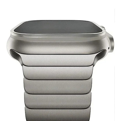 Nolvik Brushed Stainless Link Watch Band