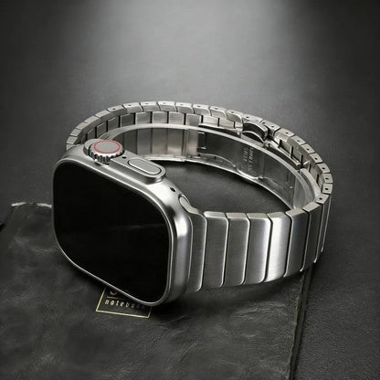 Nolvik Brushed Stainless Link Watch Band
