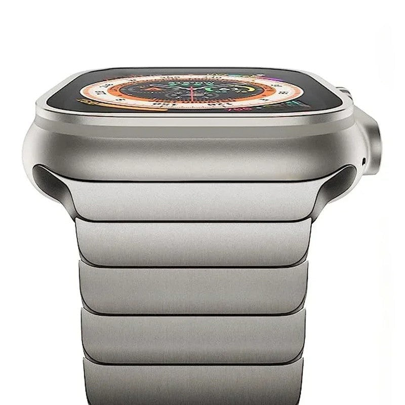Nolvik Brushed Stainless Link Watch Band