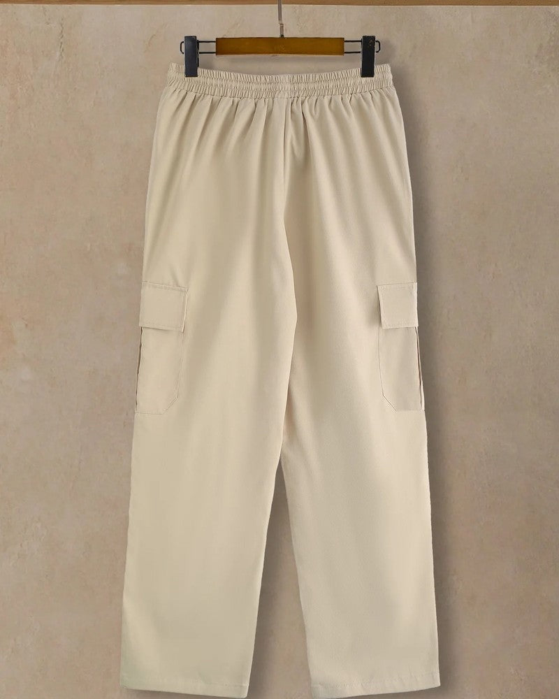 Norelle Relaxed Straight-Leg Cargo Pants