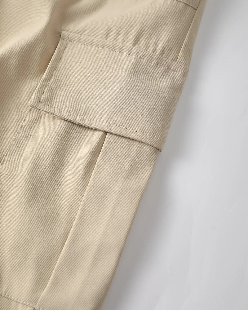 Norelle Relaxed Straight-Leg Cargo Pants